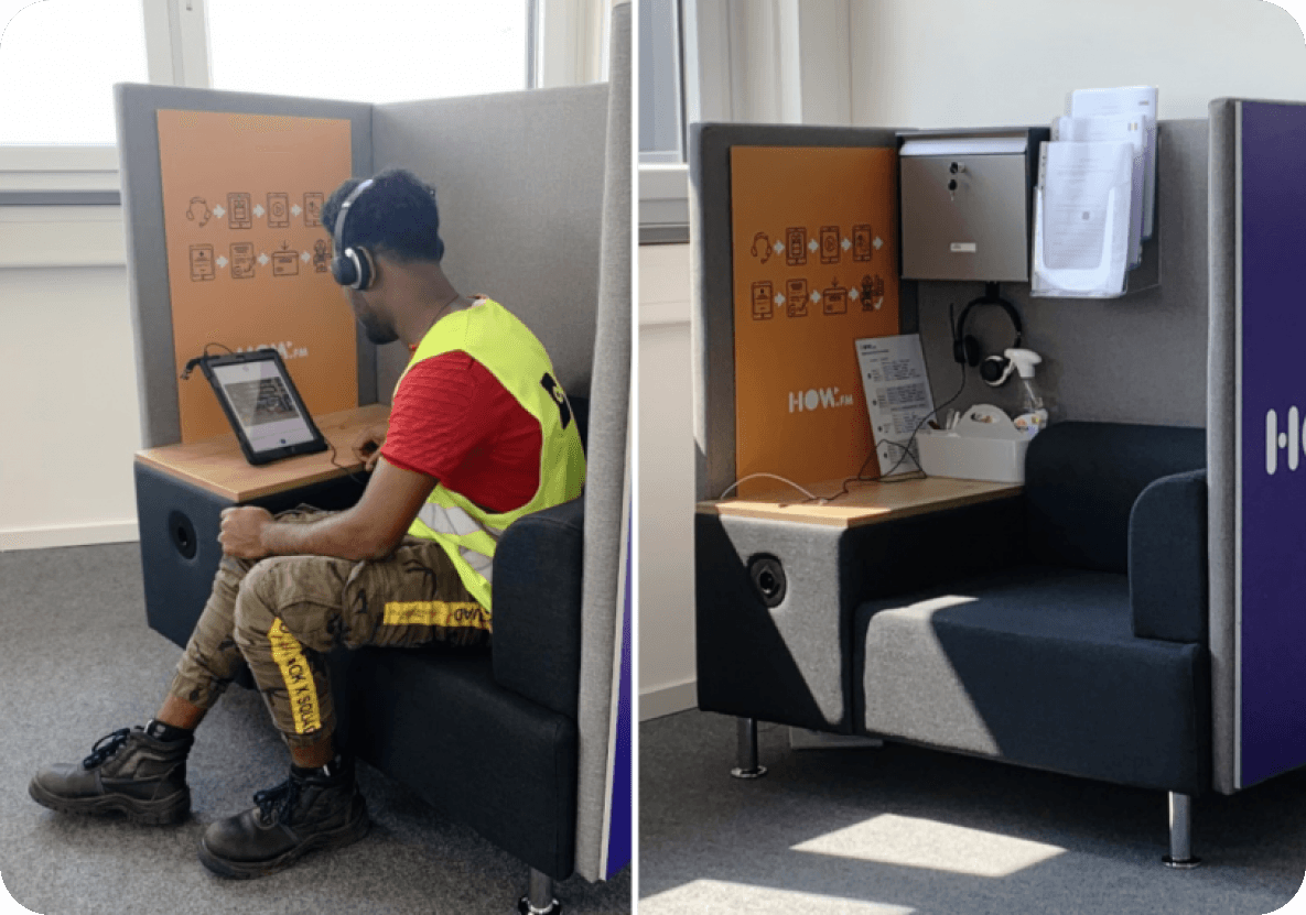 warehouse worker training using how.fm