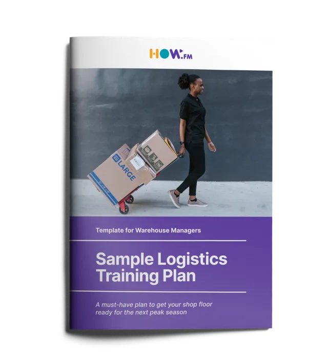 Logistics training plan template cover