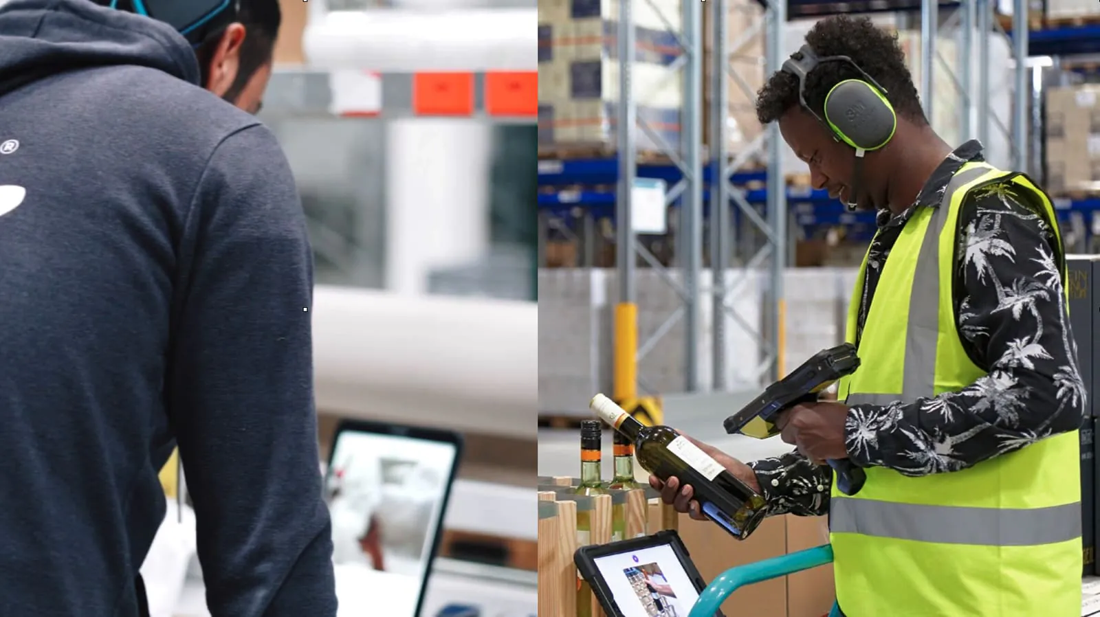Warehouse employees learning on the go using how.fm app